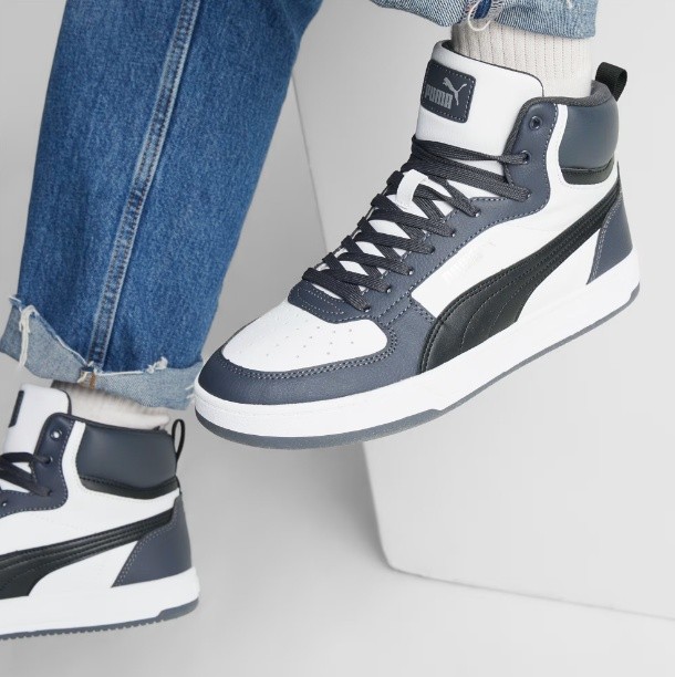 Ботинки мужские Puma Caven 2.0 Mid Puma White/Black/Strong Gray/Silver 42.5