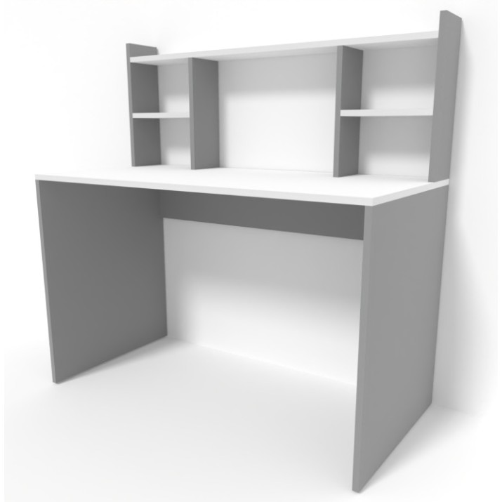 Masa de birou Smartex M4 120cm Alb/Grafit