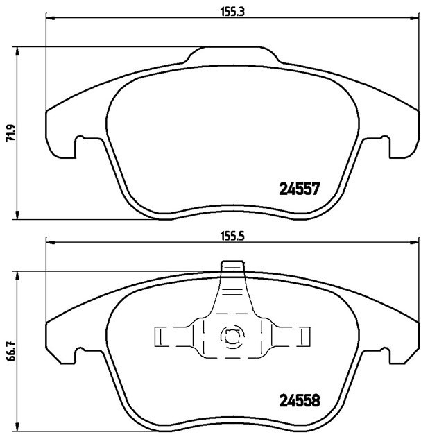Комплект тормозных колодок Brembo P 61 086