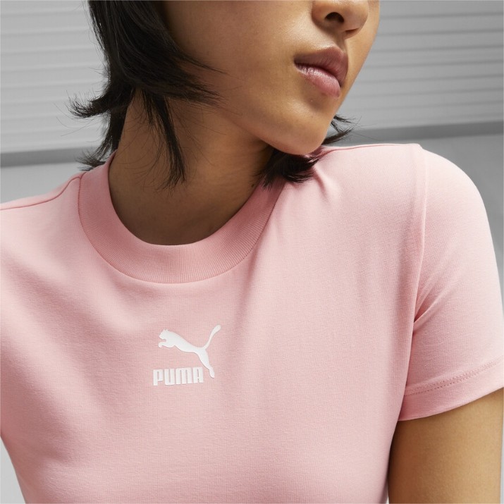 Женская футболка Puma Classics Slim Tee Peach Smoothie M