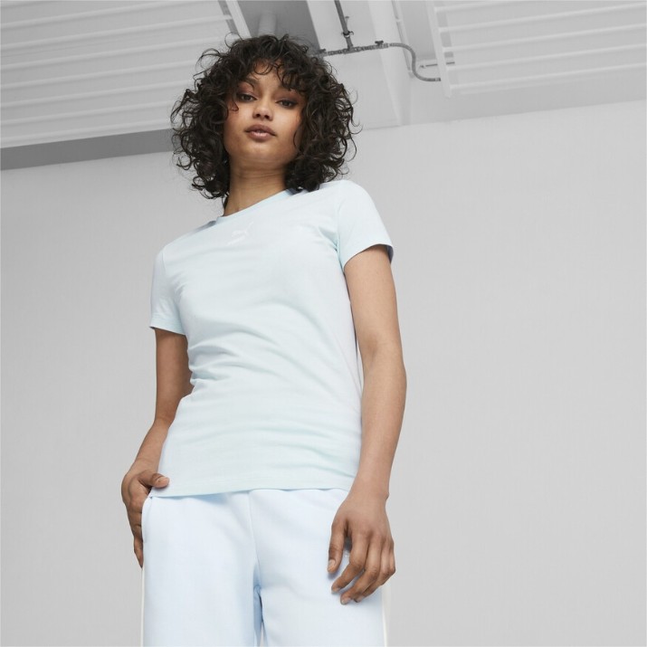 Женская футболка Puma Classics Slim Tee Icy Blue XL