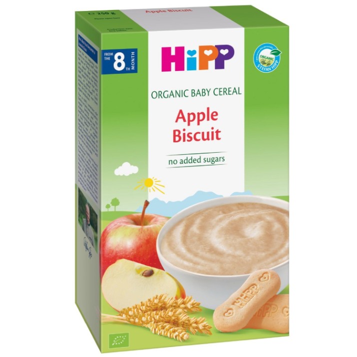 Зерновая каша с печеньем и яблоком HiPP Organic Baby Cereal Apple Biscuit 200g