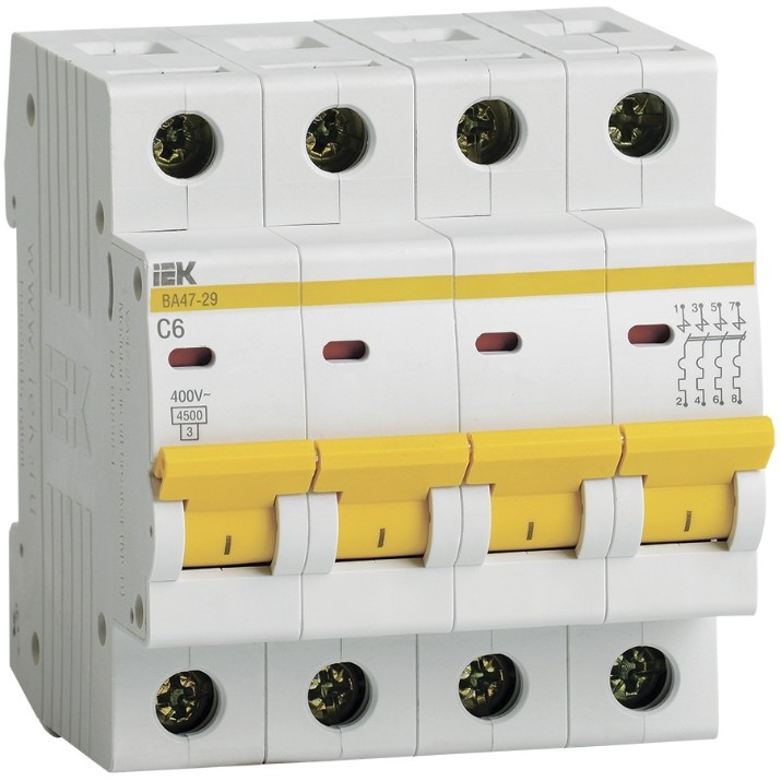 Автоматический выключатель IEK MVA20-4-006-C