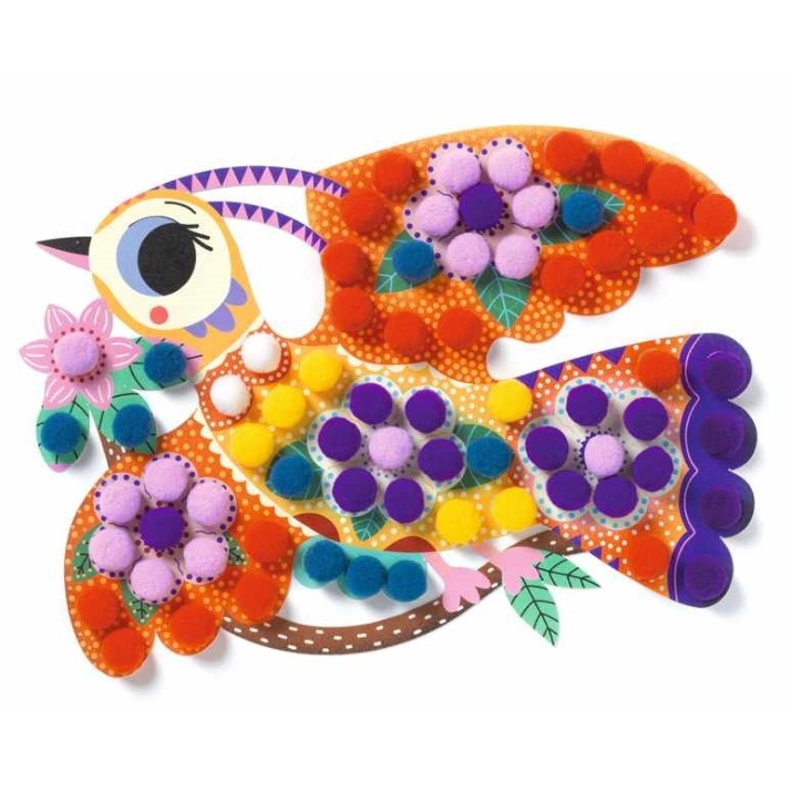 Set de decorare Djeco Atelier Pompons DJ00070
