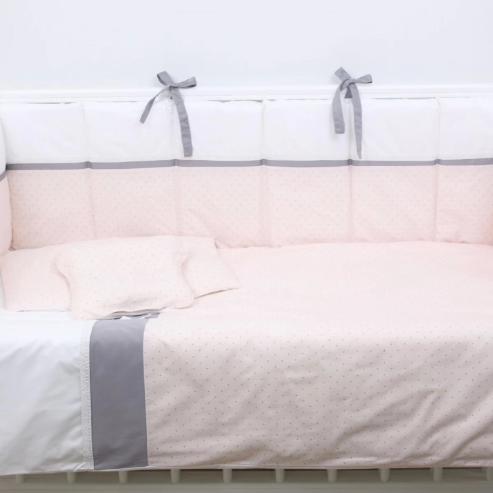 Lenjerie de pat pentru copii Perna Mea Renaissance Buline Pink