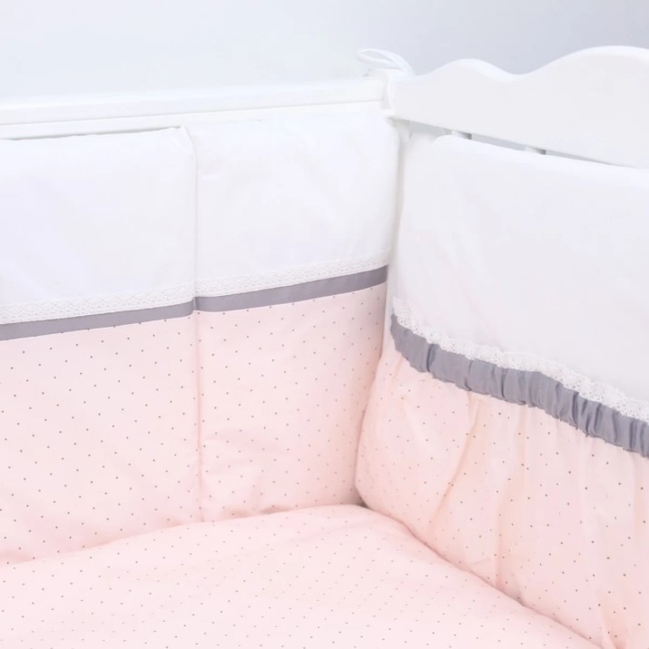 Lenjerie de pat pentru copii Perna Mea Renaissance Buline Pink