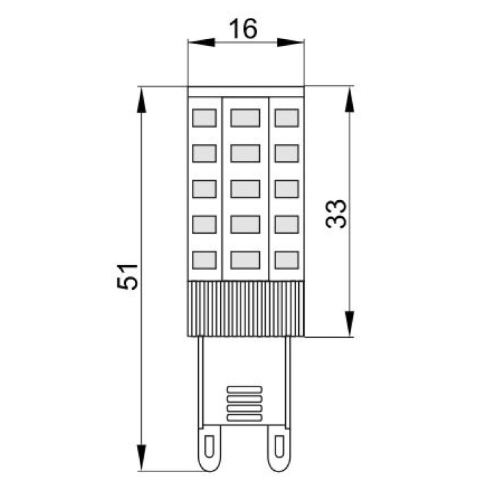 Лампа IEK LLE-CORN-4-230-30-G9