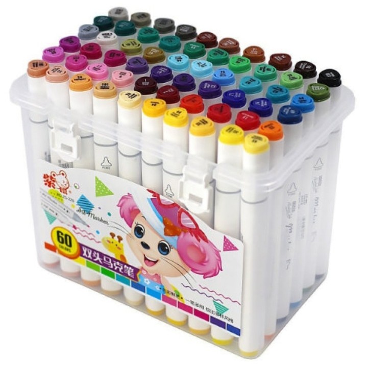 Set carioci 4Play MARKER 60pcs