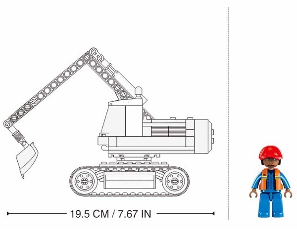 Set de construcție Sluban Excavator E6 (B1196)