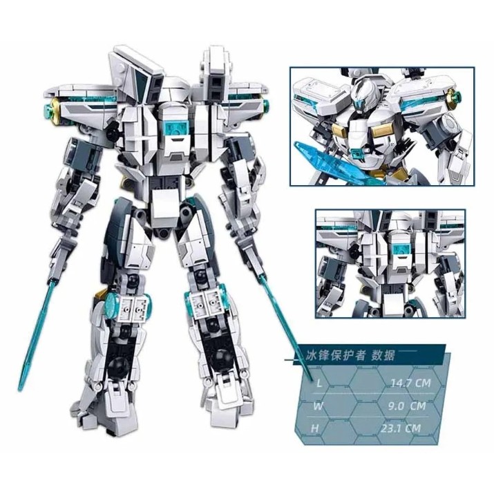 Set de construcție Sluban Robot - Ice Guardian (B1151)