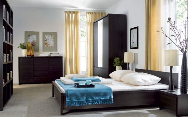 Кровать BRW Kaspian (LOZ/140x200) Wenge