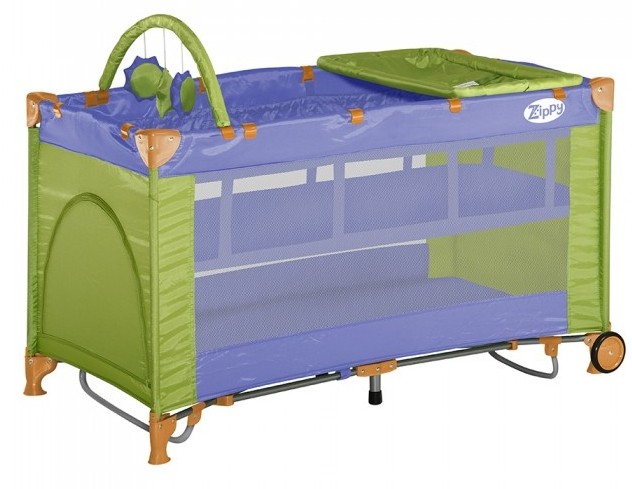 Манеж Lorelli Zippy 2 Plus Rocker Violet&Green