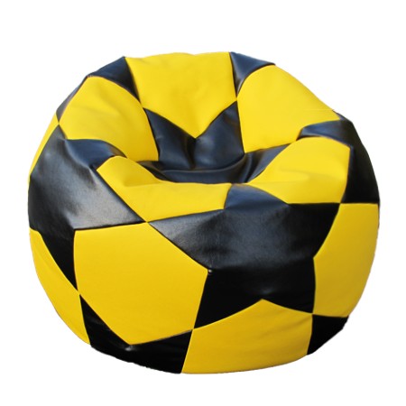 Кресло-мешок Relaxtime Football Big STAR Black&Yelow