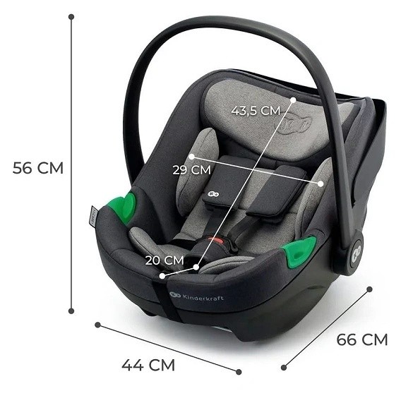 Scaun auto pentru copii Kinderkraft I-Care i-Size Grey (KCICAR00GRY0000)