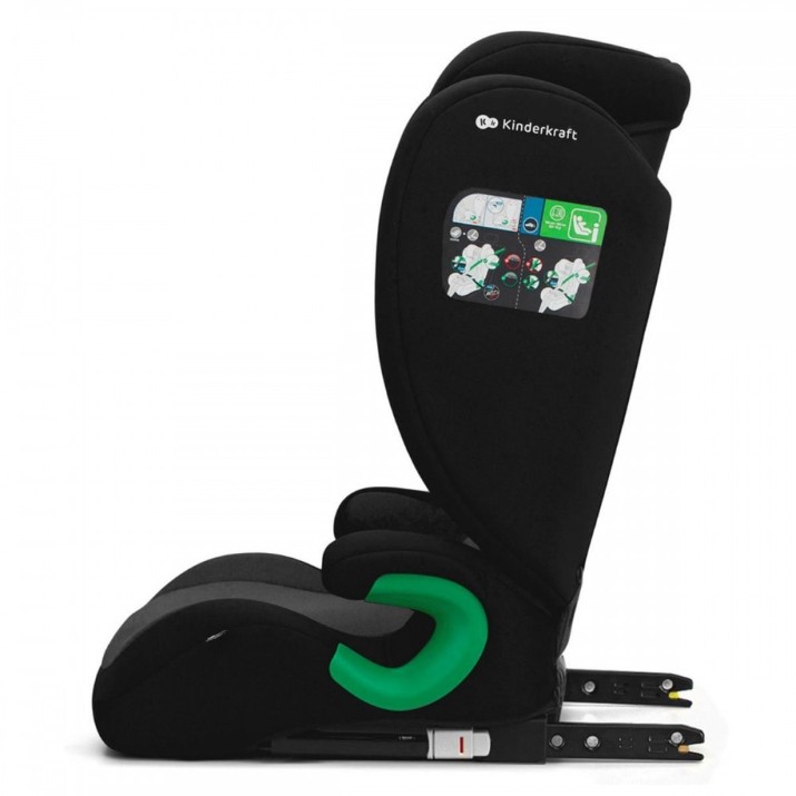 Детское автокресло Kinderkraft Junior Fix 2 i-Size Graphite Black (KCJUFI20BLK0000)