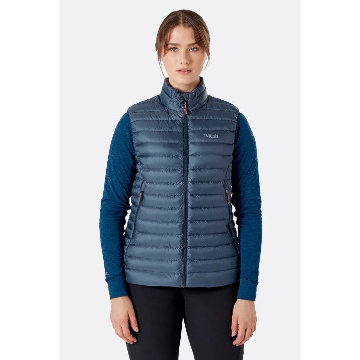 Vesta pentru femei Rab Microlight Down Vest Steel 12