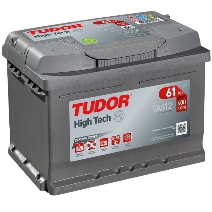 Acumulatoar auto Tudor TA612 LB2 600A/61Ah