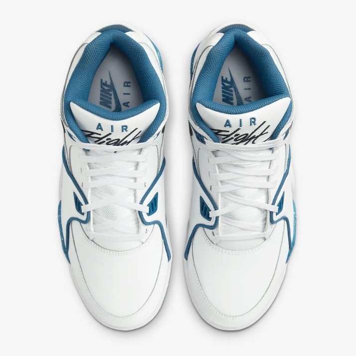 Bocanci pentru bărbați Nike Air Flight 89 White/Brigade Blue/Dark Obsidian, s.43