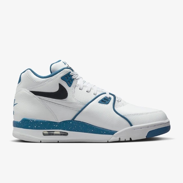 Bocanci pentru bărbați Nike Air Flight 89 White/Brigade Blue/Dark Obsidian, s.45.5