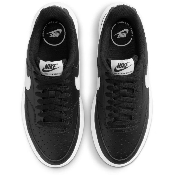Ghete pentru dame Nike W Court Vision Alta Ltr Black/White, s.37.5