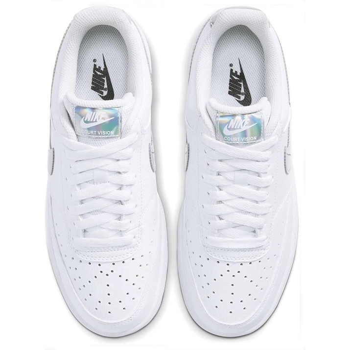 Ghete pentru damă Nike Wmns Court Vision Low White/Multicolor/Black, s.39