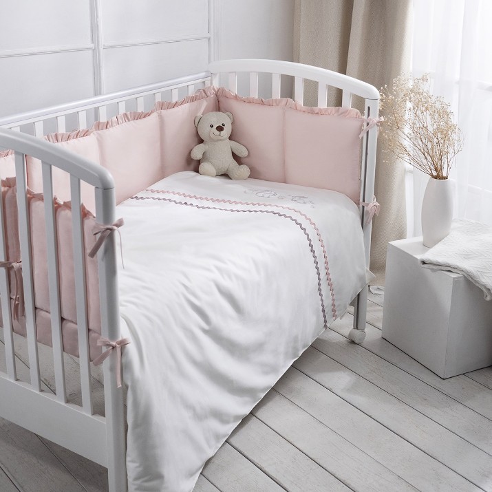 Lenjerie de pat pentru copii Perina Toys Sateen Collection Pink (ТСК6-03.5) Pink