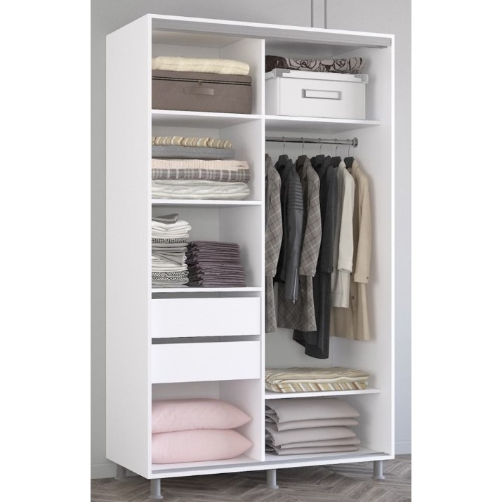 Шкаф-купе Mobildor-Lux Aron 130x210 White/Oak Sonoma (aron1191) K