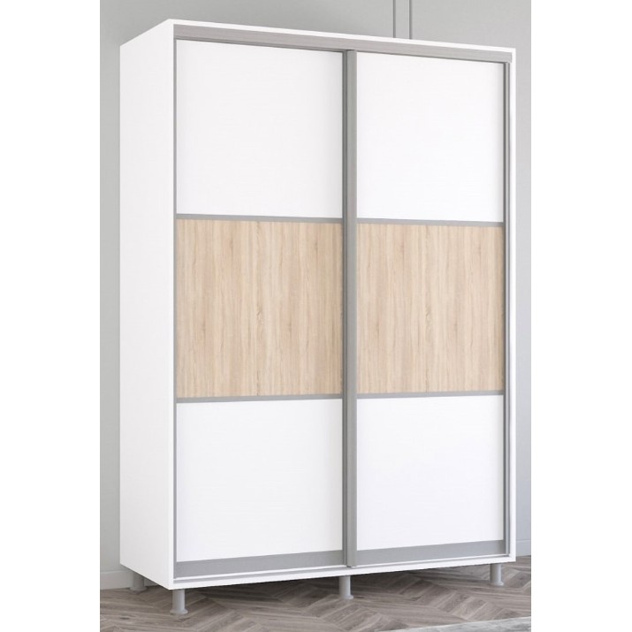 Шкаф-купе Mobildor-Lux Aron 150x210 White/Oak Sonoma (aron1223) K