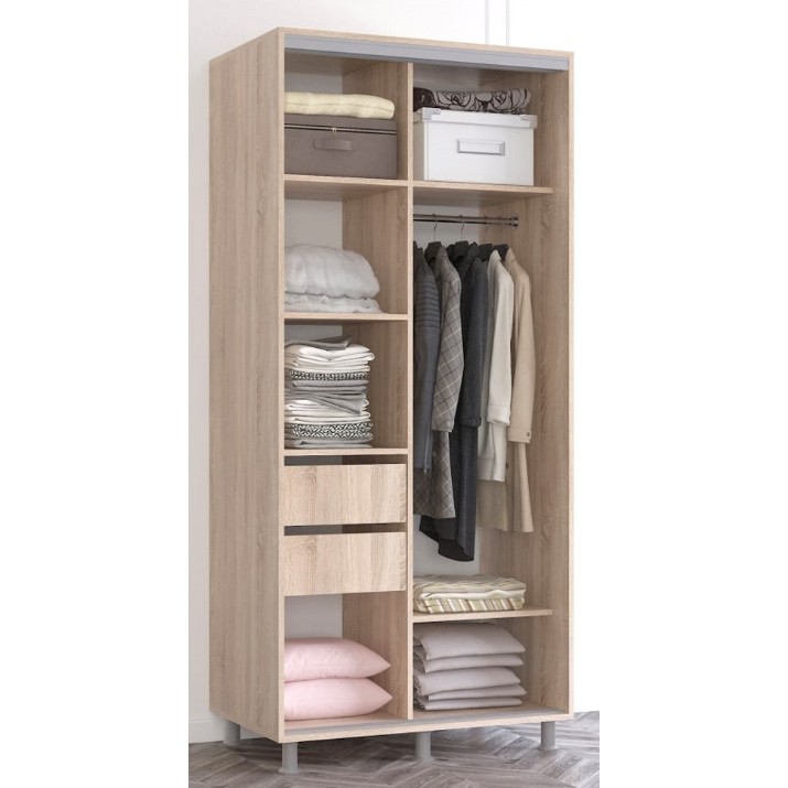 Шкаф-купе Mobildor-Lux Aron 100x220 Oak Sonoma/White (aron458) K