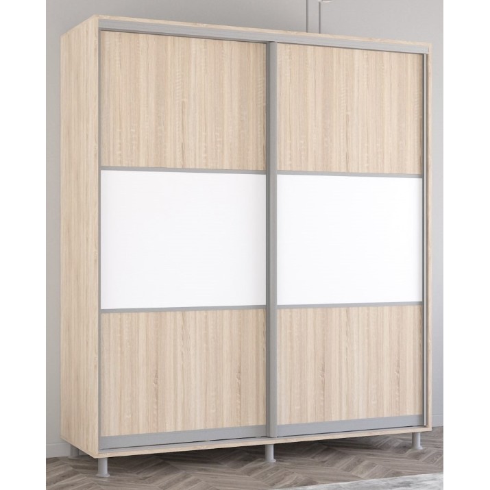 Шкаф-купе Mobildor-Lux Aron 230x220 Oak Sonoma/White (aron1373) K
