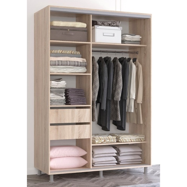 Dulap cu uşi glisante Mobildor-Lux Aron 160x240 Oak Sonoma (aron2161) K1