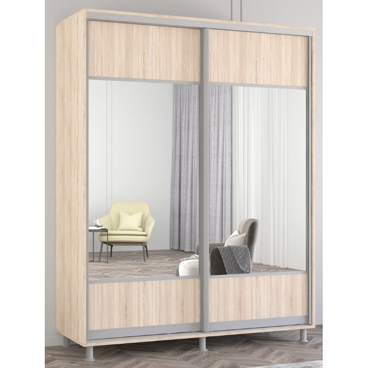 Dulap cu uşi glisante Mobildor-Lux Aron 170x220 Oak Sonoma (aron1069) K1