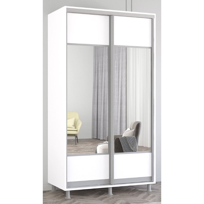 Шкаф-купе Mobildor-Lux Aron 120x230 White (aron406) K1