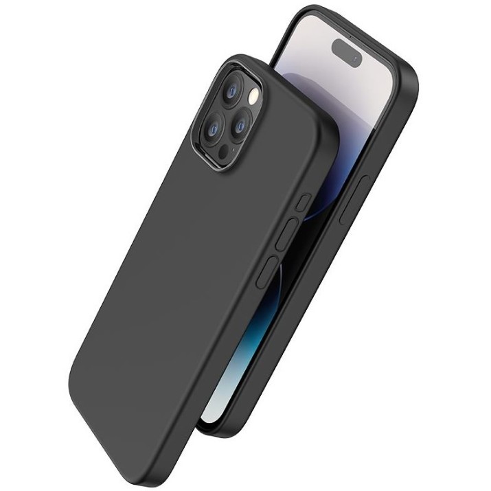 Husa de protecție Hoco Pure Series Silicone Magnetic Protective Case iPhone 15 Pro Max Black