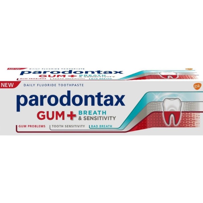 Pastă de dinţi Parodontax Gum Breath & Sensitivity 75ml