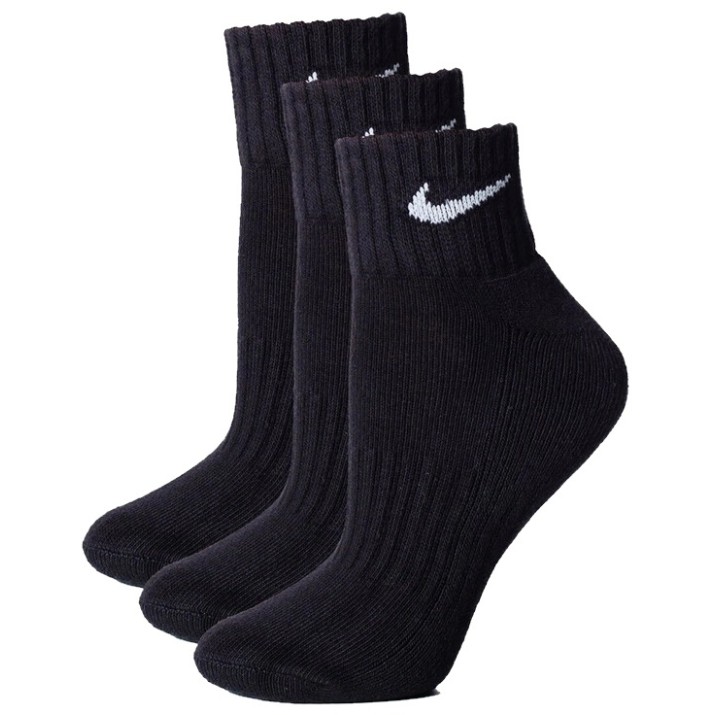 Сiorapi pentru dame Nike U Nk Cush Ankle 3Pr-Value Black, s.M