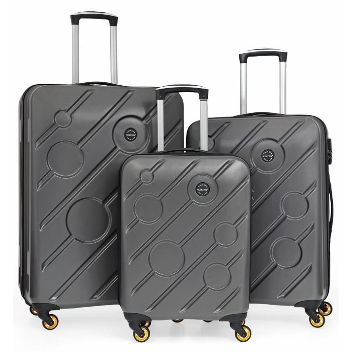 Комплект чемоданов CCS 5208 Set Anthracite