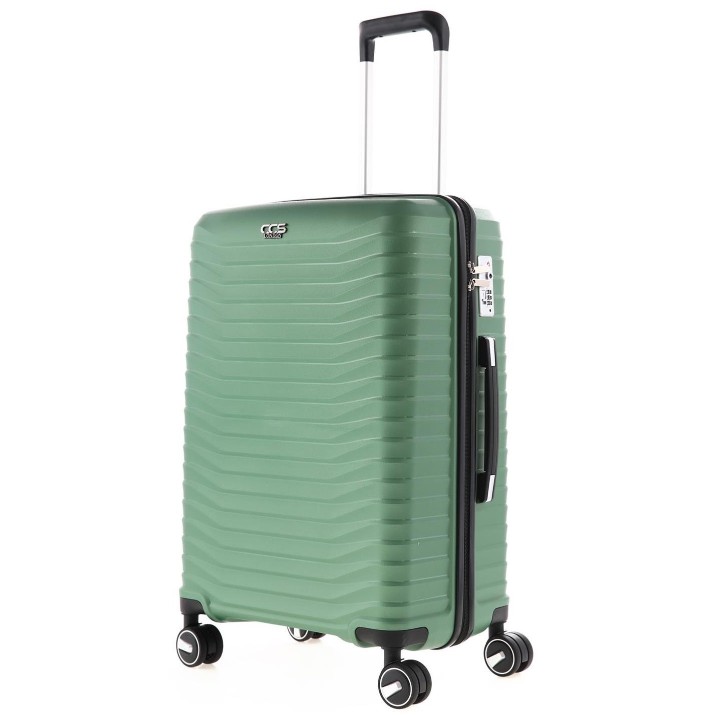 Set de valize CCS 5235 Set Metalic Green
