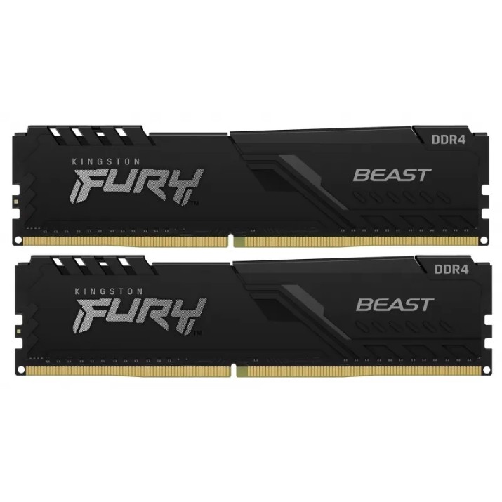 Оперативная память Kingston Fury Beast 16Gb DDR4-3200MHz Kit (KF432C16BB2AK2/16)