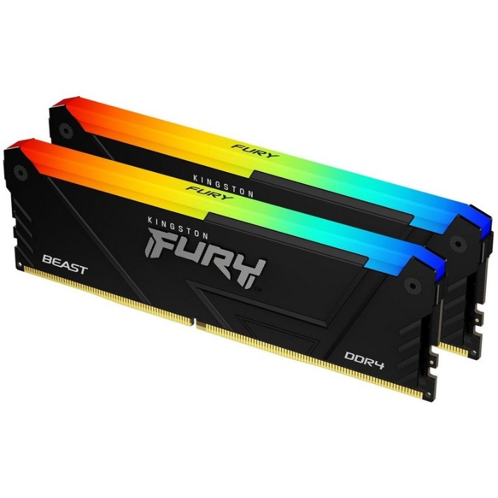 Memorie Kingston Fury Beast 16Gb DDR4-3200MHz Kit (KF432C16BB2AK2/16)