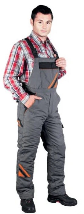 Salopetă de lucru Reis PRO-WIN-B SBP Grey/Orange XL