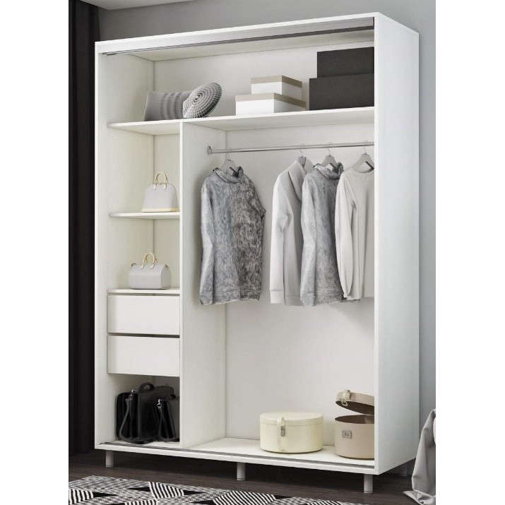 Dulap cu uşi glisante Mobildor-Lux Aron-S 180x200 White (arons4924) K2