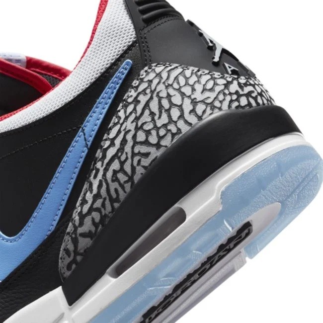 Кроссовки мужские Nike Air Jordan Legacy 312 Low Black/Valor Blue/University Red/Wolf Gray, s.40