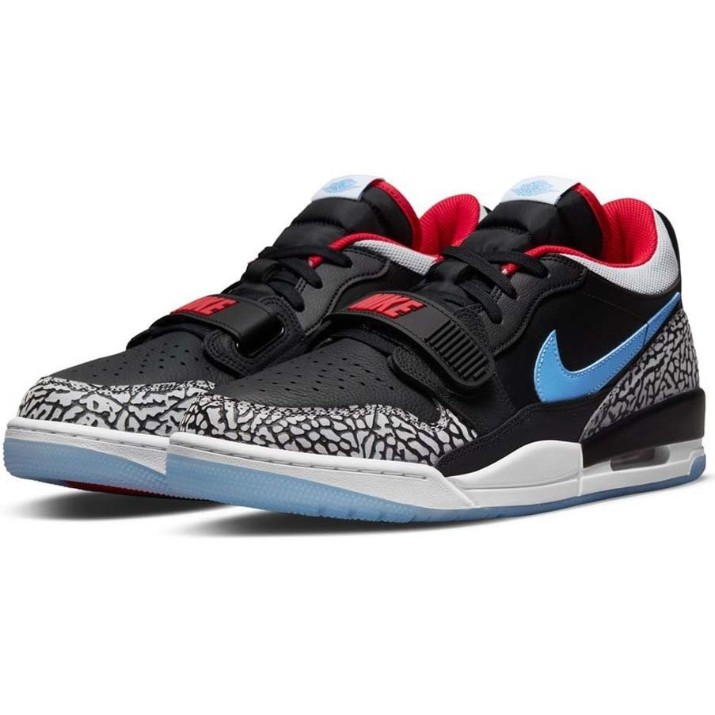 Кроссовки мужские Nike Air Jordan Legacy 312 Low Black/Valor Blue/University Red/Wolf Gray, s.41