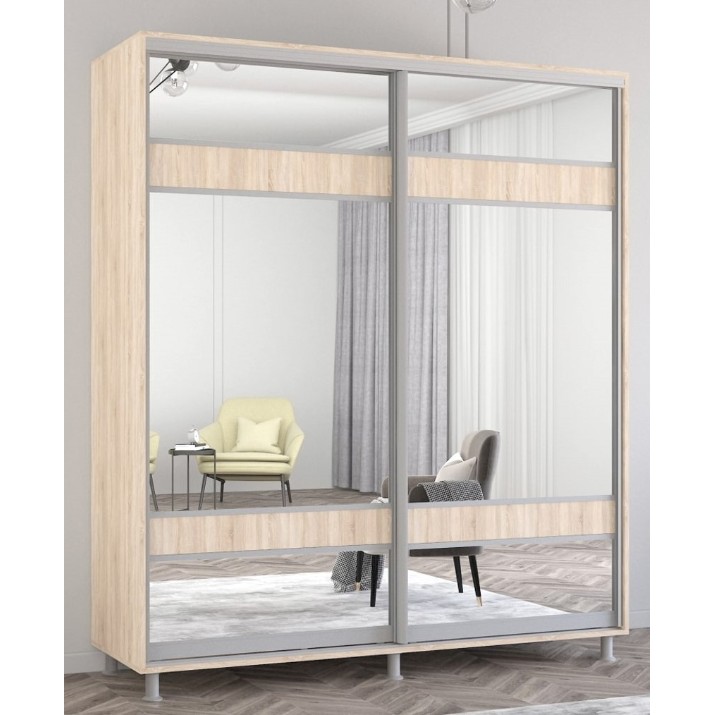 Dulap cu uşi glisante Mobildor-Lux Aron 200x230 Oak Sonoma (aron830) K3