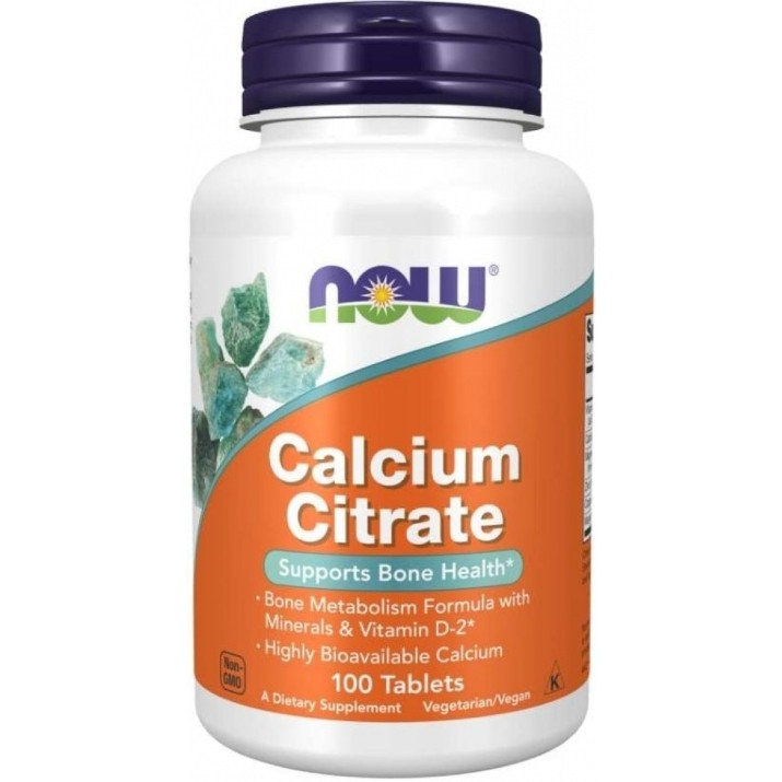 Vitamine NOW Calcium Citrate 100tab