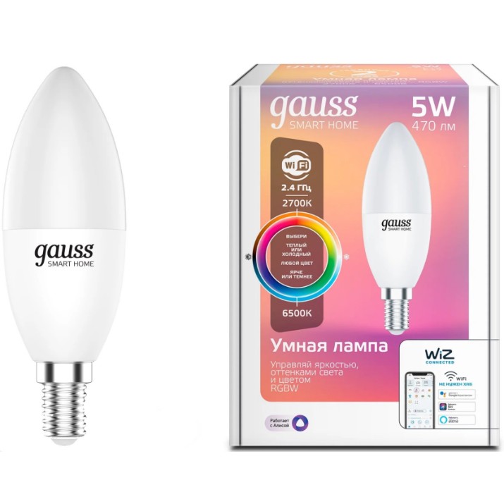 Bec smart Gauss Smart Home С37 1190112 Dim