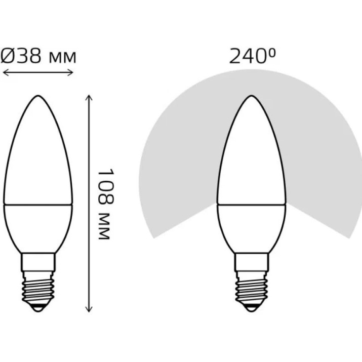 Bec smart Gauss Smart Home С37 1190112 Dim
