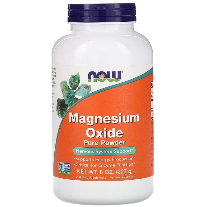 Витамины NOW Magnesium Oxide Powder 227g