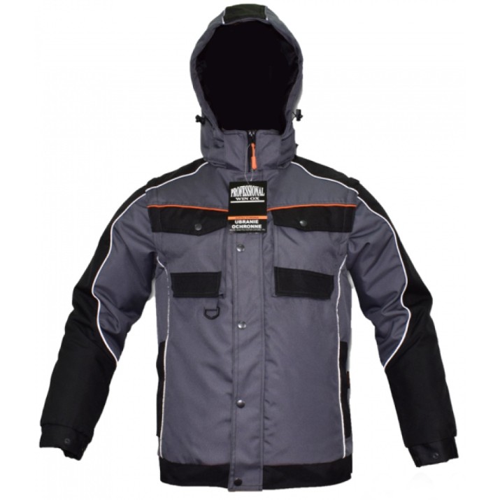 Jacheta de lucru Art.MaSter Professional Win OX Black/Steel/Orange XXXL